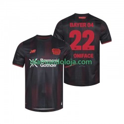 Camisola Bayer 04 Leverkusen Victor Boniface 22 Homem Equipamento Primeiro 2025-2026 Manga Curta